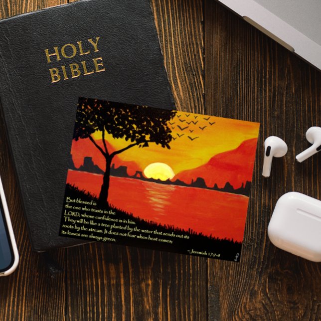 Träd med Vatten inspirationskort Vykort (Skapare uppladdad)