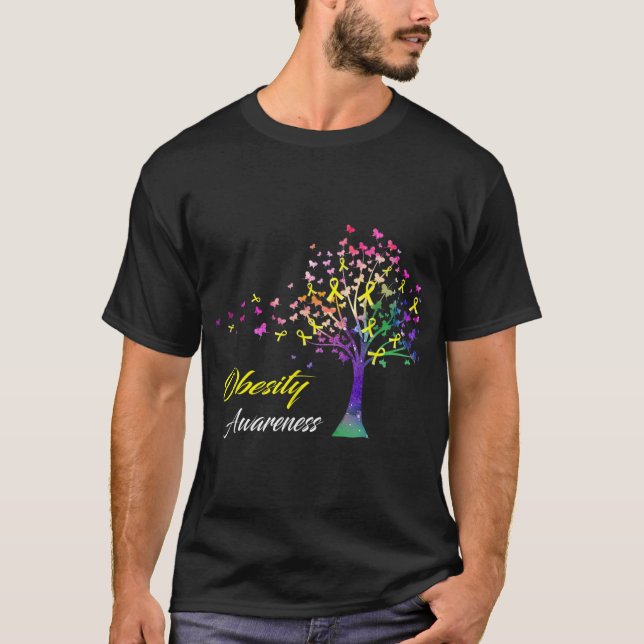 Träd-medvetande om fetma T T Shirt (Framsida)