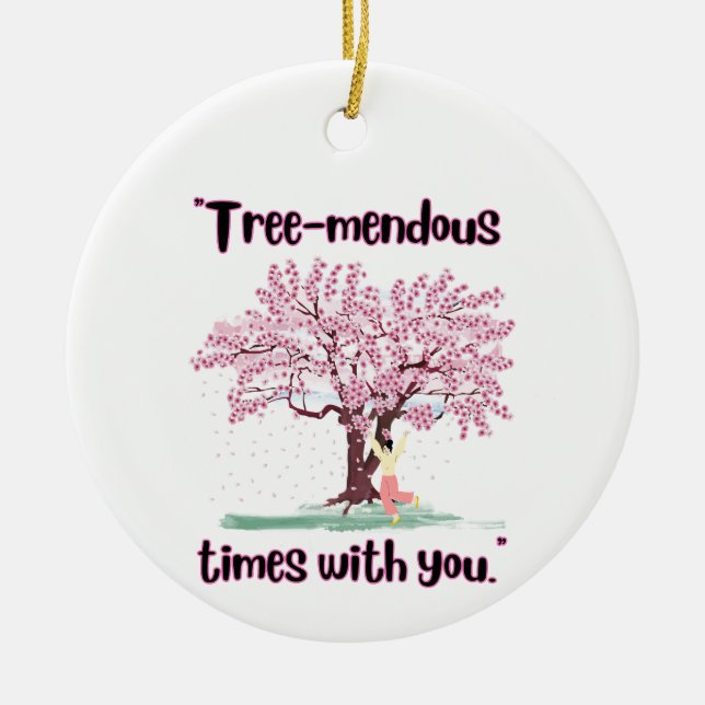 TRÄD MENDUS QUOTE JULGRANSPRYDNAD KERAMIK (Framsidan)