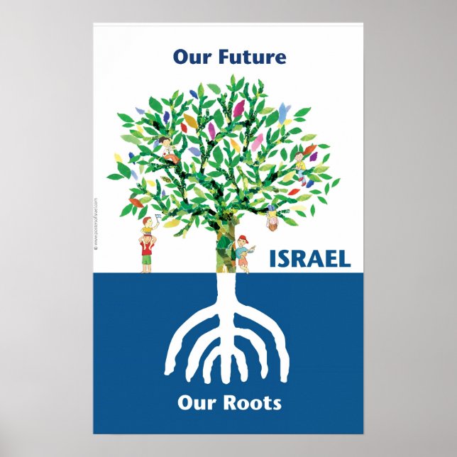 Träd Menorah Poster (Framsidan)