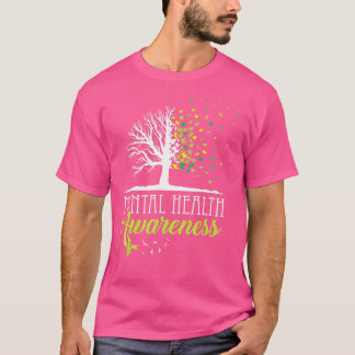 Träd Mental Health Awareness Month Positive Quote T Shirt