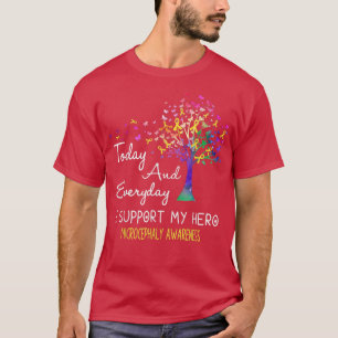 Träd-menyflikon I stöder min Hero Microcephaly Awa T Shirt