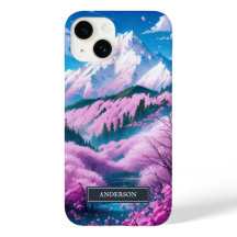 Träd Monogram för japanska bergsblommor