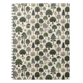 Träd Mönster Anteckningsbok