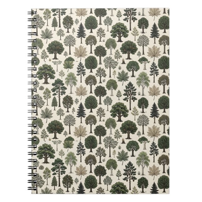 Träd Mönster Anteckningsbok (Framsidan)