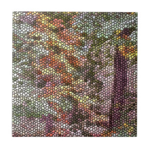 TRÄD MOSAIC KAKELPLATTA
