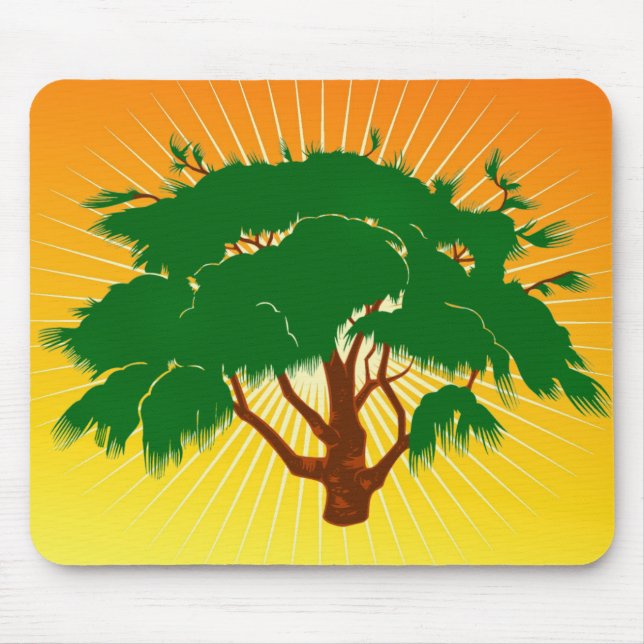 Träd-musknapp Musmatta (Framsidan)