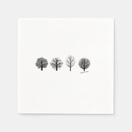 Träd napkins pappersservett
