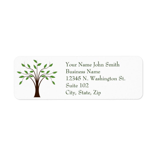 Träd Natur Genealogy Earth Environment Grönt Icon Returadress Etikett (Framsidan)