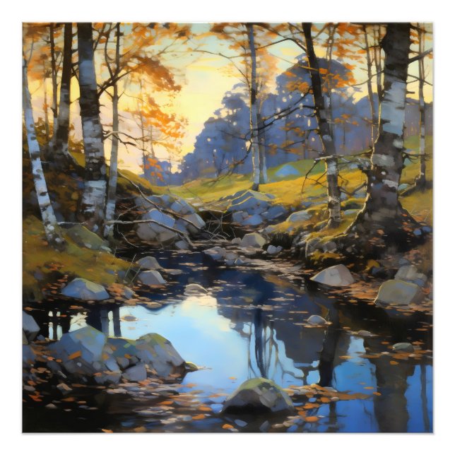 Träd natur liggande fototryck (Framsidan)