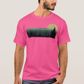 Träd naturbergen Äventyr utomhus, vilda djur och v T Shirt