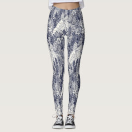 träd NC-blå baljväxter Leggings