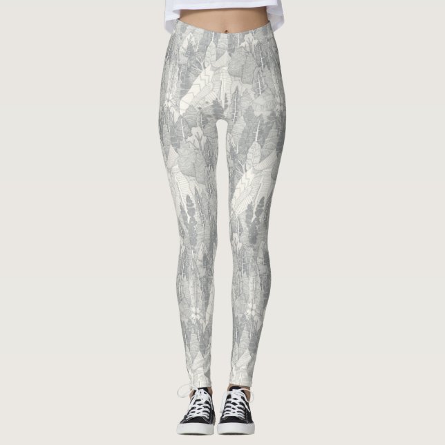 träd NC silver Leggings (Framsida)