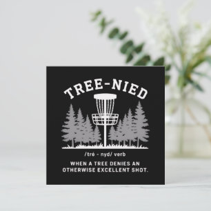 Träd Nied Disc Golf Roligt Dumt Träd-nied  Inbjudningar