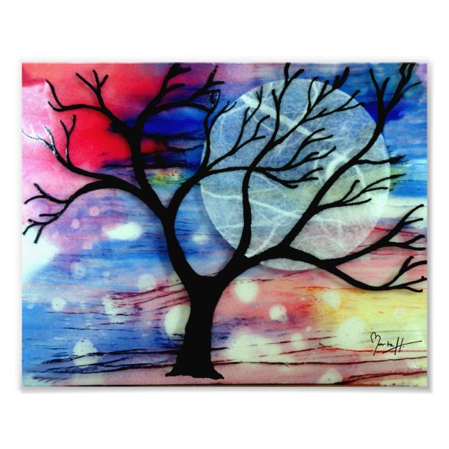 Träd och Bläck öppet Lagrar Fototryck (Framsidan)