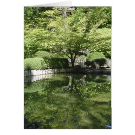 Träd- och dammkort hälsningskort