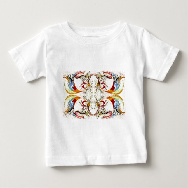 Träd och Fågelfantasi T Shirt (Framsida)
