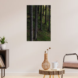 Träd och grön mossa poster