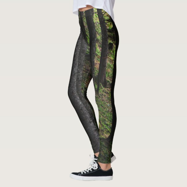 Träd och grönt leggings (Vänster)