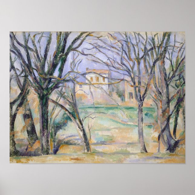 Träd och hus, 1885-86 poster (Framsidan)