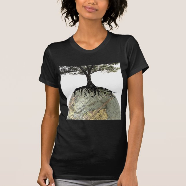 Träd och jord t shirt (Framsida)