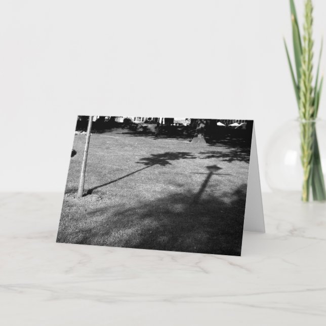 Träd och Lamppost var vänner Kort (Framsida)