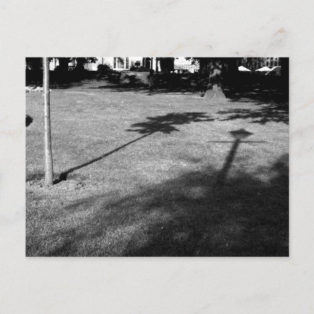 Träd och Lamppost var vänner Vykort (Framsida)