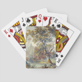 Träd och Pond (av John Ruskin) Casinokort