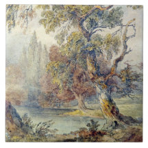 Träd och Pond (av John Ruskin)