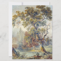 Träd och Pond (av John Ruskin)