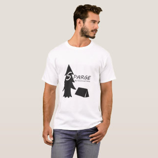 Träd och tält Sparge. T-shirt