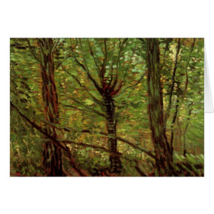 Träd och Undergrowth av Vincent van Gogh Hälsningskort