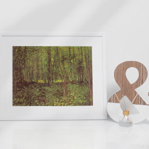 Träd och Undergrowth av Vincent van Gogh Poster