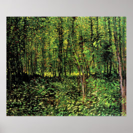 Träd och Undergrowth av Vincent van Gogh Poster