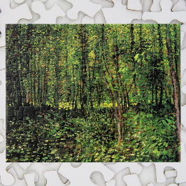 Träd och Undergrowth av Vincent van Gogh Pussel