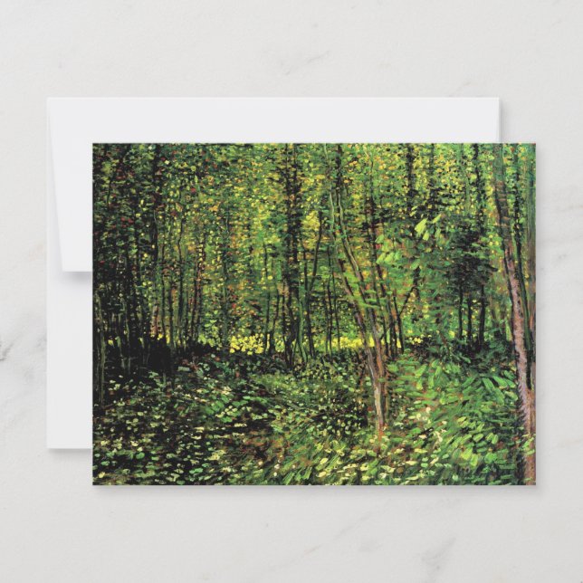 Träd och undervegetation av Vincent van Gogh (Framsida)