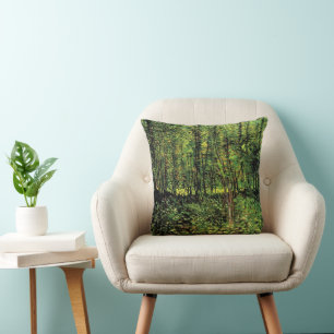 Träd och undervegetation av Vincent van Gogh Kudde