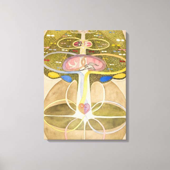 Träd of Knowledge by Hilma af Klint Canvastryck (Framsida)