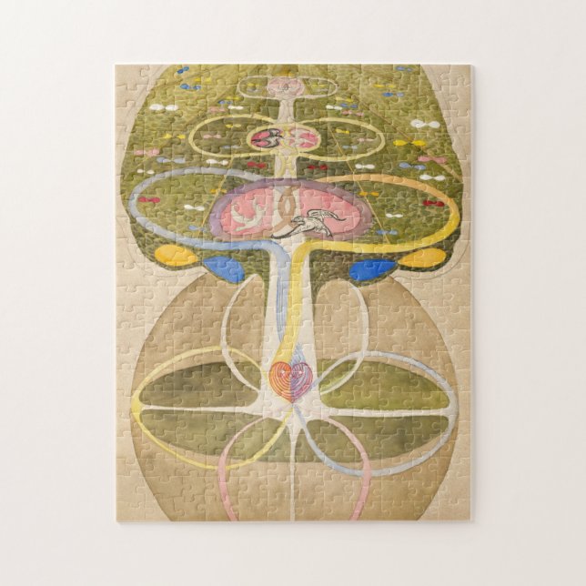 Träd of Knowledge by Hilma af Klint Pussel (Vertikal)
