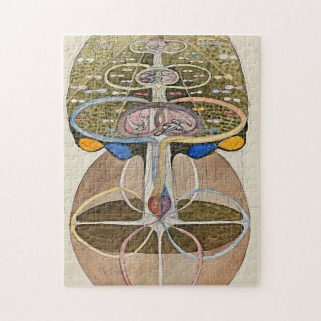 Träd of Knowledge, No.1, 1915 by Hilma af Klint Pussel (Vertikal)