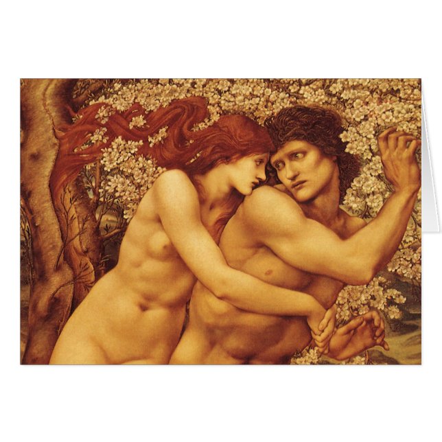 Träd om förlåtelse, Herr Edward Coley Burne-Jones Hälsningskort (Framsidan Horizontal)