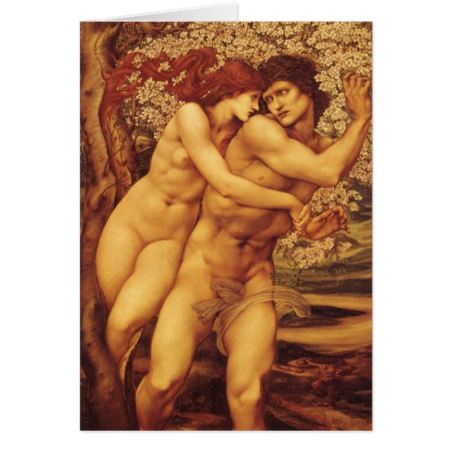 Träd om förlåtelse, Herr Edward Coley Burne-Jones Hälsningskort (Framsidan)