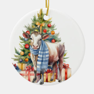 Träd Ornament med kalv Ornament