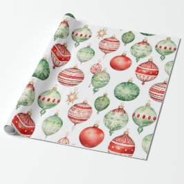 Träd Ornament Wrapping Papper! Presentpapper