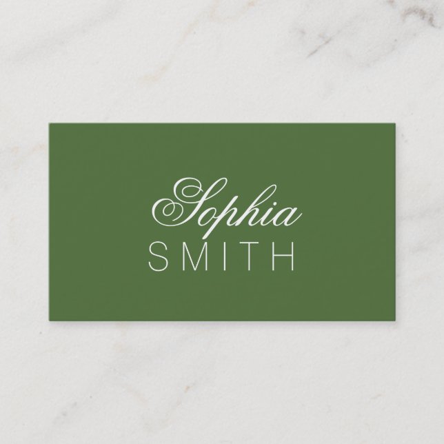 Träd överst - Ange ditt namn Visitkort (Framsida)