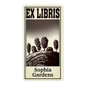 Träd på Backe Ex Libris (filtrerad) Fraktsedel