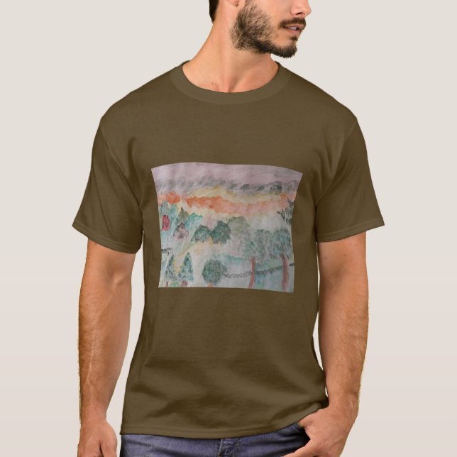 Träd på bukten t shirt (Framsida)