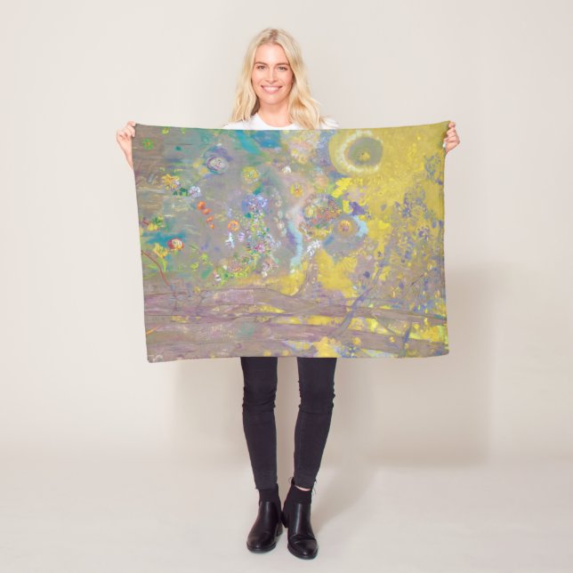 Träd på Gultens bakgrund, Gör om Fleecefilt (På plats)