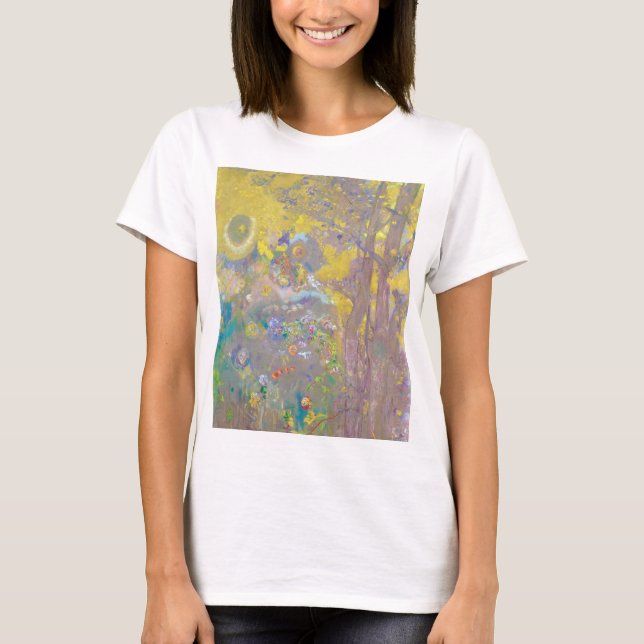 Träd på Gultens bakgrund, Gör om T Shirt (Framsida)
