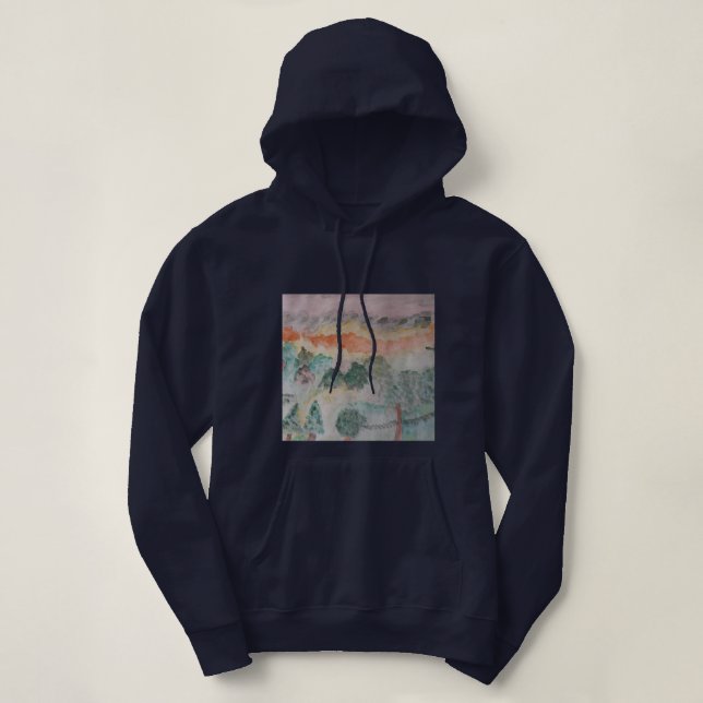 Träd på Hoodie Bay T Shirt (Design framsida)